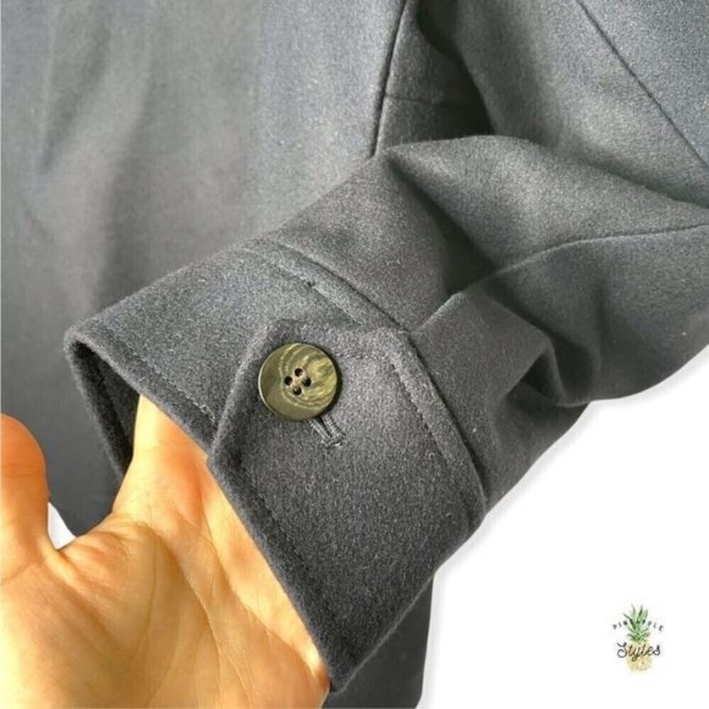 J. CREW Melton Wool Blue Jacket  - Picture 10 of 11